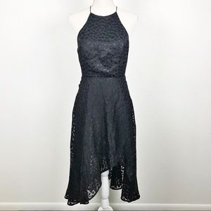 Keepsake Lovers Leopard High Low Dress Cocktail